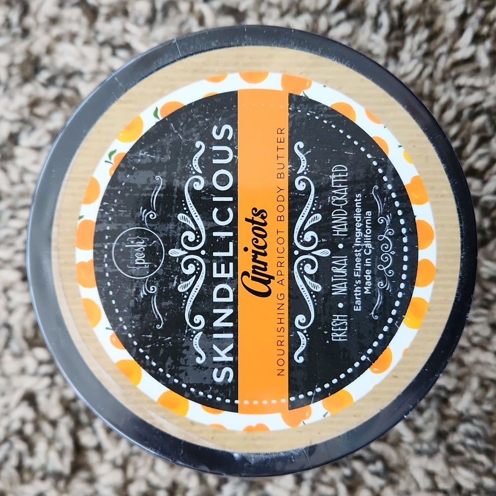 Skindelicious Apricots Nourishing Body Butter 10 Oz  Natural SEALED